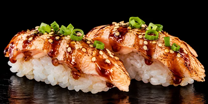 Flamed Zalm Nigiri