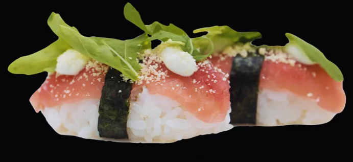 Glutenvrij: Carpaccio Nigiri