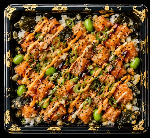 Zalm Poke Nacho’s Mini